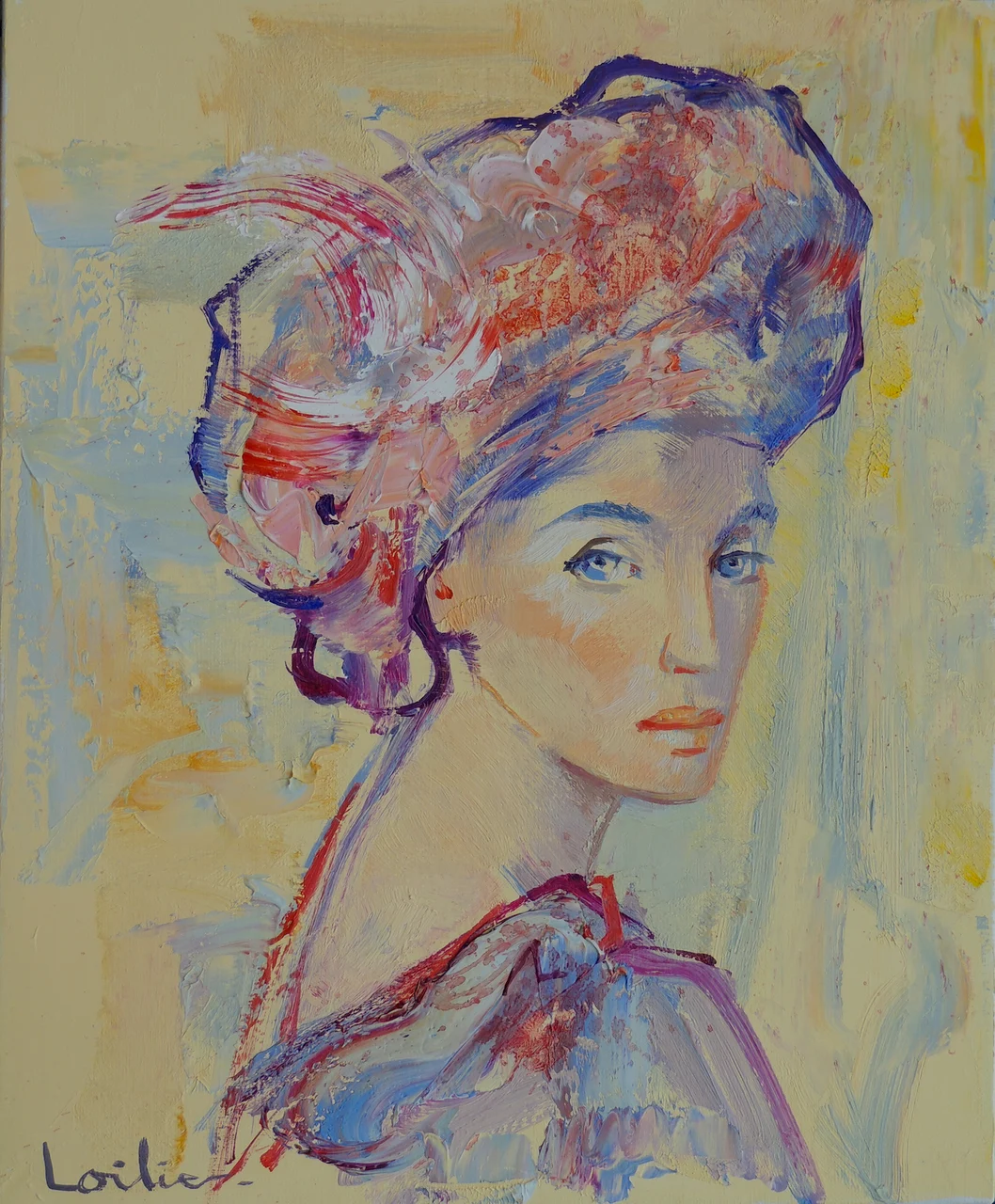 에르베 로알리에, Femme à l’aigrette (깃털 모자를 쓴 여인)