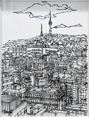 천 강, OU LA VILLE RENCONTRE LE CIEL (도시와 하늘이 만나는 곳)